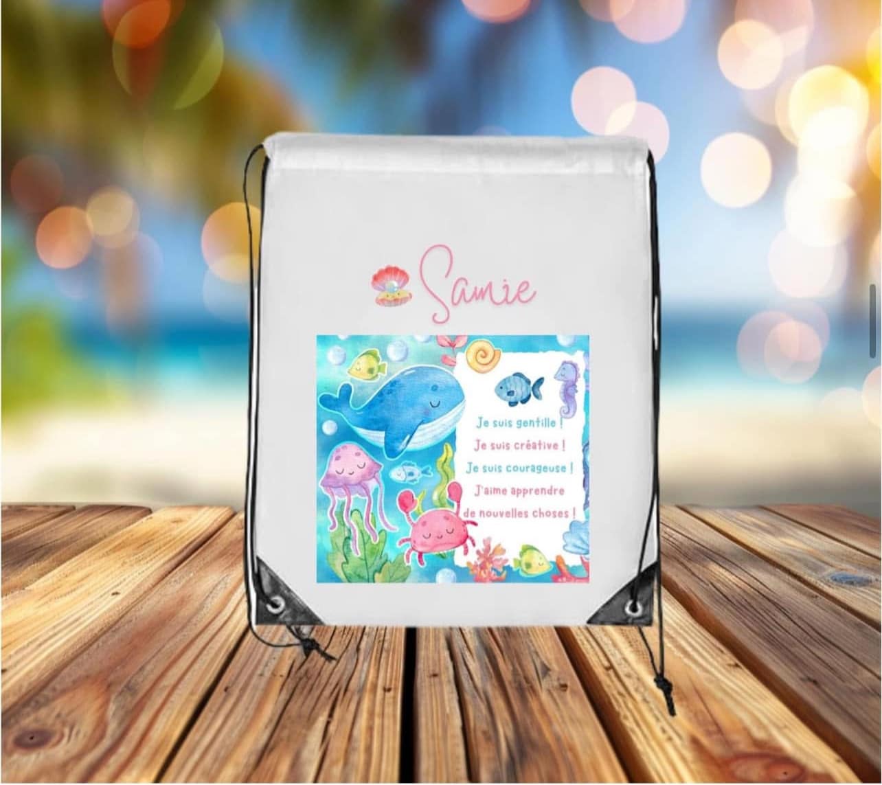 Sac pour l'éducation physique - Sous la mer