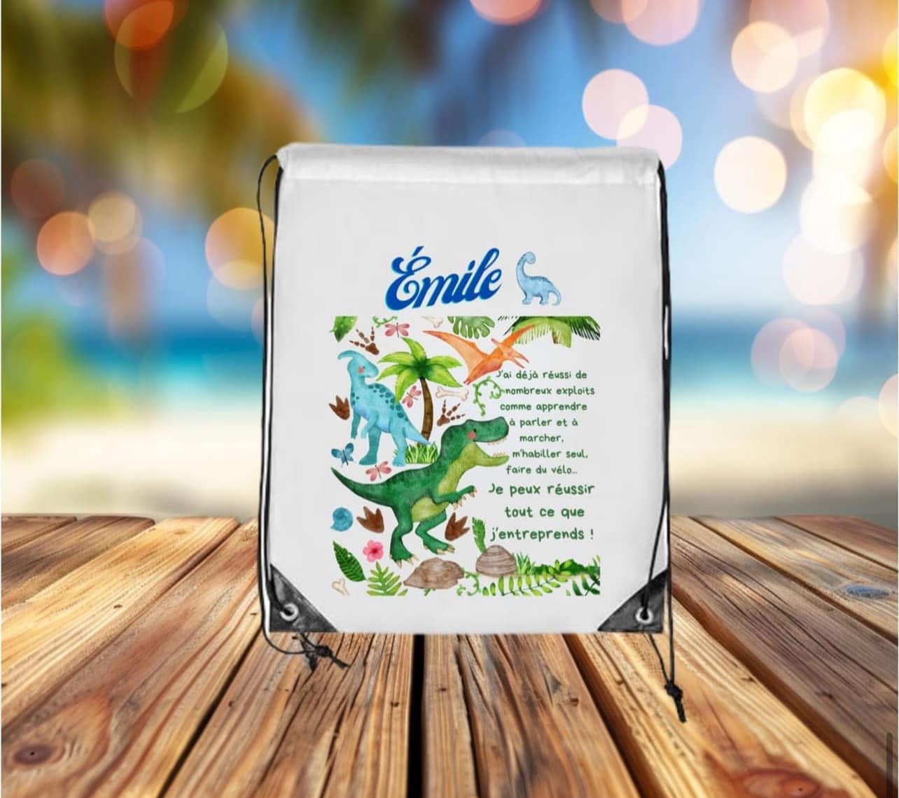 Sac pour l'éducation physique - Dinosaures