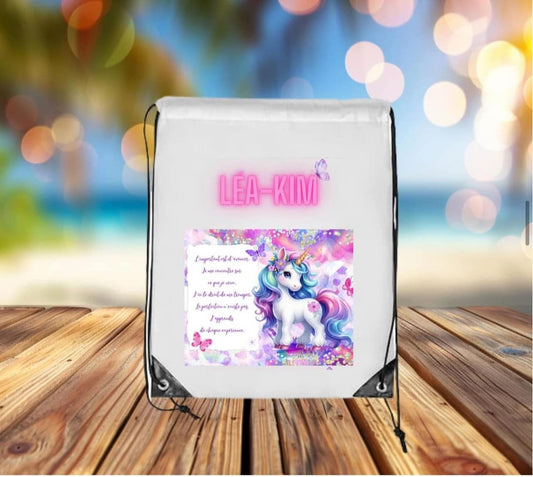 Sac pour l'éducation physique - Licorne